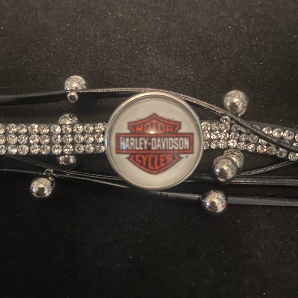 Harley Black and Silver Bracelet - Picture 3 of 5